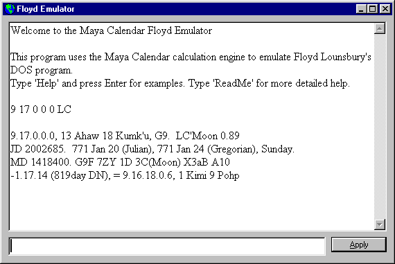 Figure 6: The XocFloydEmulator interface